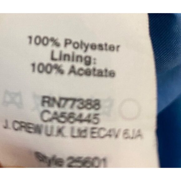 J.Crew Skirt Two-Tone Blue Green Knee-Length Size 6 - Picture 4 of 8